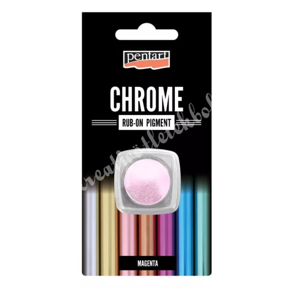 Pentart Rub-on pigment, chrome - króm, 0,5 gramm