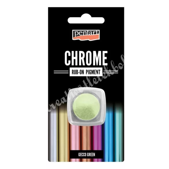 Pentart Rub-on pigment, chrome - króm, 0,5 gramm