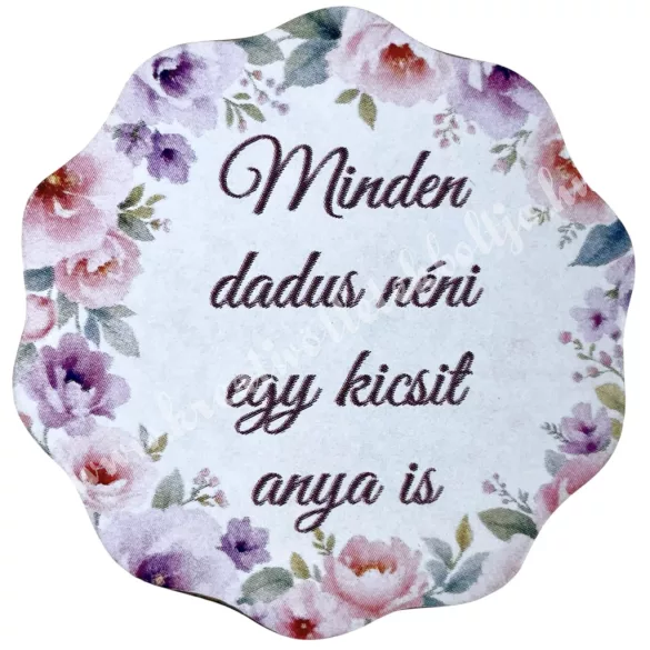 Mdf tábla, hullámos, Minden dadus néni..., 5 cm