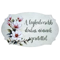 Mdf tábla, A legkedvesebb dadus néninek, 6,5x4 cm