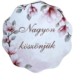 Mdf tábla, hullámos, Nagyon köszönjük, 5 cm