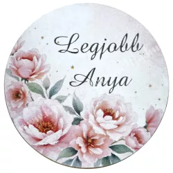 Mdf tábla, kerek, Legjobb Anya, 5 cm