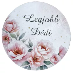 Mdf tábla, kerek, Legjobb Dédi, 5 cm