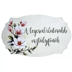 Mdf tábla, A legcsodálatosabb osztályfőnök, 6,5x4 cm