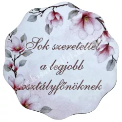 Mdf tábla, hullámos, A legjobb osztályfőnöknek, 5 cm