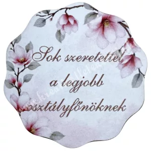 Mdf tábla, hullámos, A legjobb osztályfőnöknek, 5 cm