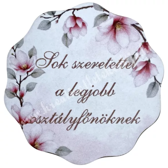 Mdf tábla, hullámos, A legjobb osztályfőnöknek, 5 cm