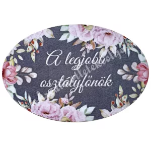 Mdf tábla, ovális, A legjobb osztályfőnök, 6x4 cm