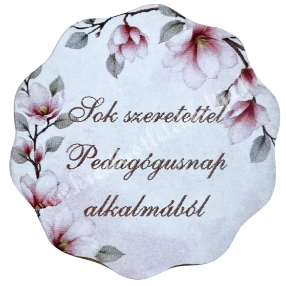 Mdf tábla, hullámos, Pedagógusnapra, 5 cm