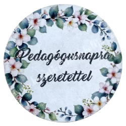 Mdf tábla, kerek, Pedagógusnapra, 3,5 cm