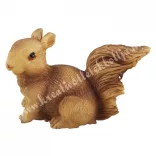 Polyresin mókus, világosbarna, 7x4,5 cm