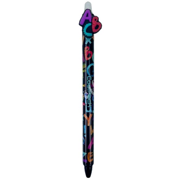 Radírozható toll, abc, fekete, 14,5 cm