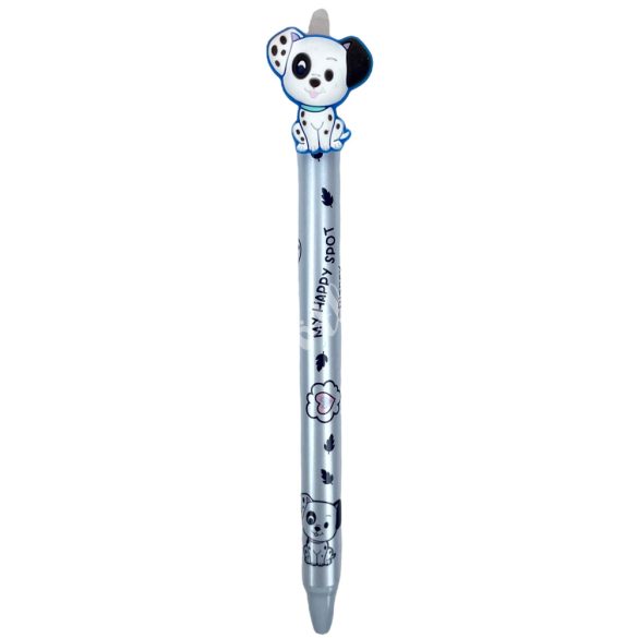 Radírozható toll, dalmata, ezüst, 14,5 cm