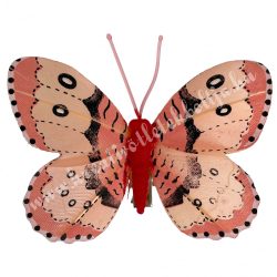 Csipeszes pillangó, piros, 7,6x6,5 cm
