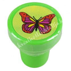 Műanyag pecsételő, pillangó, 2,2 cm