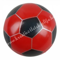 Műanyag focilabda, piros, 6 cm