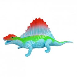 Dinoszaurusz, kék-zöld-piros, 16,5x6,5 cm