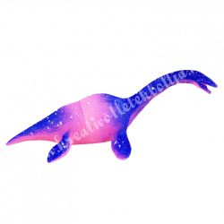 Dinoszaurusz, pink-lila, 14x5 cm