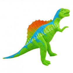 Dinoszaurusz, zöld-narancs-kék, 15x10 cm