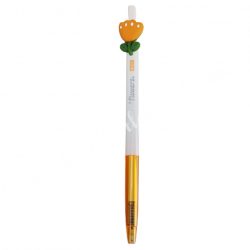 Toll, mandarin színű virággal, 15 cm