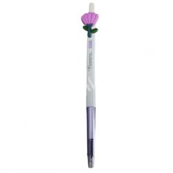 Toll, viola színű virággal, 15 cm
