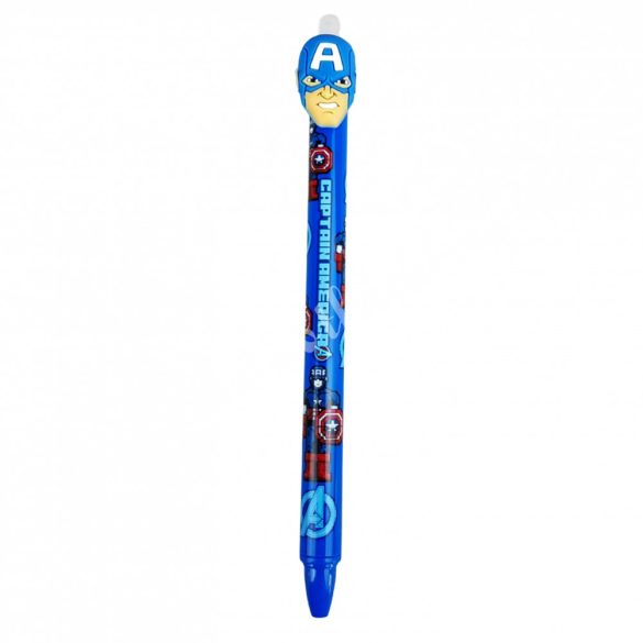Radírozható toll, Amerika kapitányos, kék, 14,5 cm