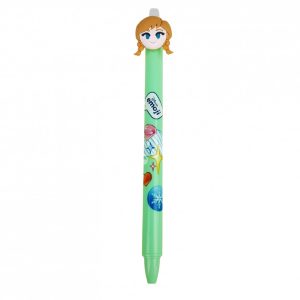 Radírozható toll, Anna, almazöld, 14,5 cm