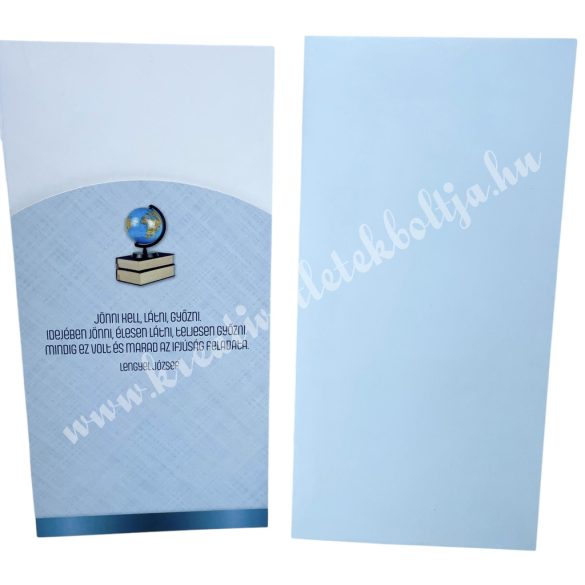 Pénzátadó zsebes boríték, ballagásra, 11x21,5 cm