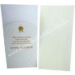 Pénzátadó zsebes boríték, esküvőre, 11x21,5 cm