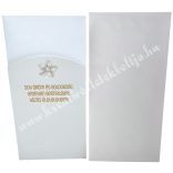 Pénzátadó zsebes boríték, esküvőre, 11x21,5 cm