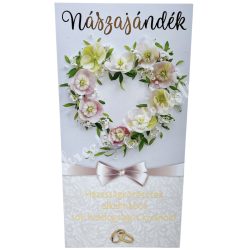 Pénzátadó zsebes boríték, esküvőre, 11x21,5 cm