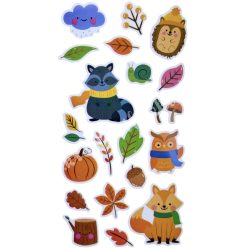 Öntapadó matrica, ősz, 6,5x12,5 cm