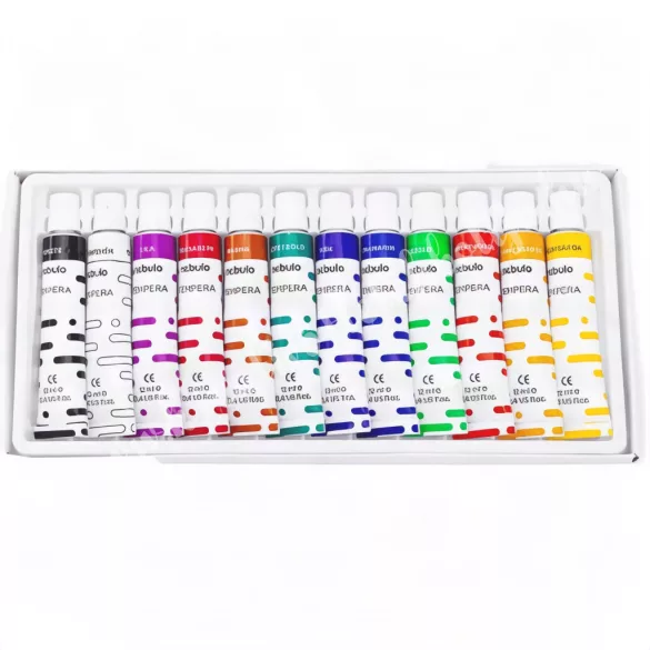 Nebulo tempera festék készlet, 12x12 ml