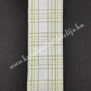 Szalag, kockás 5., zöld-fehér, 100 mm