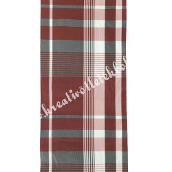 Szalag, kockás 7.,bordó-szürke-mályva-fehér, 100 mm