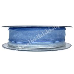 Organzaszalag, világoskék, 25 mm 