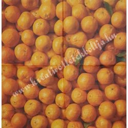 Szalvéta, déli gyümölcsök, narancs, 33x33 cm (5)