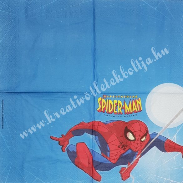 Szalvéta, Disney-mintás, Spiderman, 33x33 cm (10)