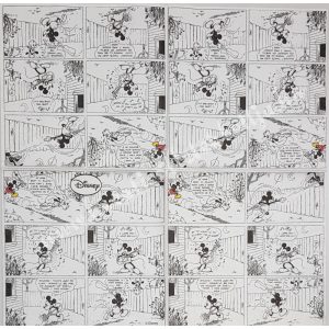 Szalvéta, Disney-mintás, képregény Mickey egérrel, 33x33 cm (39)