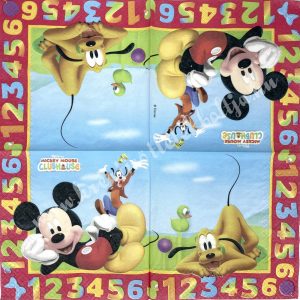Szalvéta, Disney-mintás, Mickey egér, 33x33 cm (4)