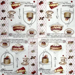 Szalvéta, édesség, sütemények, 33x33 cm (26)