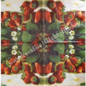 Szalvéta, gyümölcs, eper, 33x33 cm (6)