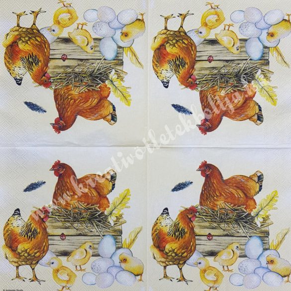 Szalvéta, háziállatok, 33x33 cm (16)