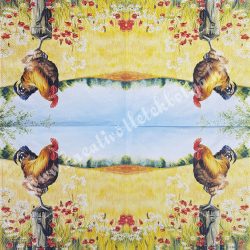 Szalvéta, háziállatok, kakas, 33x33 cm (6)