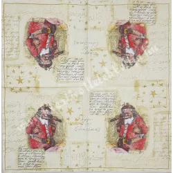 Szalvéta, Mikulás, 33x33 cm (10)