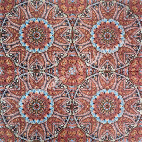 Szalvéta, mintás, mandala, 33x33 cm (14) 