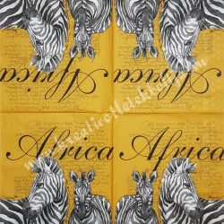 Szalvéta, országok, Afrika, 33x33 cm (23)