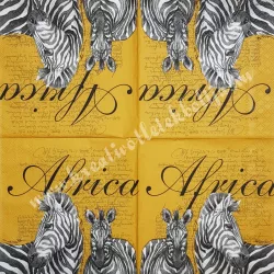 Szalvéta, országok, Afrika, 33x33 cm (23)