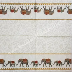 Szalvéta, országok, India, 25x25 cm (25)
