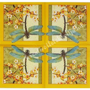 Szalvéta, pillangó, szitakötő, 25x25 cm (14)